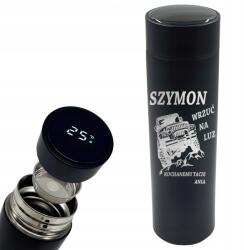 Decortrend Thermo Bögre Termosz Ajándék Ötlet Hőmérséklet érzékelő Anya Apa (LAS-208_2918-BLACK)