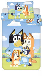 Bluey Happy Family gyerek, ovis ágyneműhuzat 100×135cm, 40×60 cm (JFK041499) - oliviashop