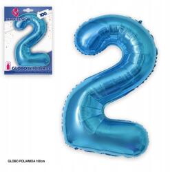  Ouda Party -Kék alumínium digitális lufi 100cm 2-es