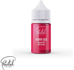 Fractal Colors Poppy red Fractal SuperiOil olajbázisú ételfesték 30 g