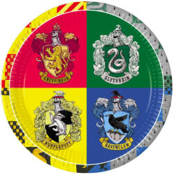 Warner Bros. Interactive Harry Potter Hogwarts Houses papírtányér 8 DARABOS, 23 cm FSC Nr1