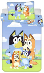 Ludo Studio Bluey Happy Family gyerek ágyneműhuzat 100×135 cm, 40×60 cm Nr6