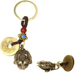  Broasca Testoasa cu 3 Picioare amuleta breloc Feng Shui 10 cm cu moneda cadou pentru protectie 1 buc