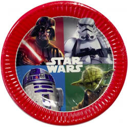 George Lucas Star Wars Dark Force papírtányér 8 DARABOS 20 cm Nr5