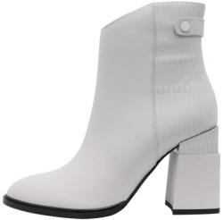 Epica Botine dama, gri, elegante, piele naturala, cu toc, Epica HMHM50011B-52-N-Gri (Marime: 38) (HMHM50011B-52-N-Gri-38)