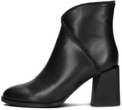 Filippo Botine dama, negru, elegante, piele ecologica, cu toc, Filippo DBT4875-23-BK-Negru (Marime: 37) (DBT4875-23-BK-Negru-37)