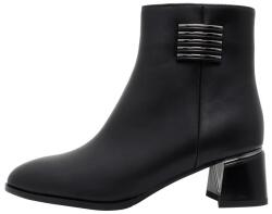 Epica Botine dama, negru, elegante, piele naturala, cu toc, Epica K3K350033-01-N-Negru (Marime: 38) (K3K350033-01-N-Negru-38)