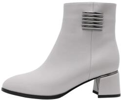 Epica Botine dama, gri, elegante, piele naturala, cu toc, Epica K3K350033A-50-N-Gri (Marime: 39) (K3K350033A-50-N-Gri-39)