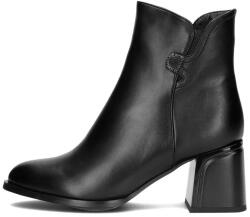 Filippo Botine dama, negru, elegante, piele ecologica, cu toc, Filippo DBT4865-23-BK-Negru (Marime: 40) (DBT4865-23-BK-Negru-40)