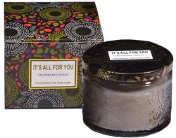  Lumanare Parfumata, Model Borcan, Gri, Aroma de Lemn de Santal (134516)