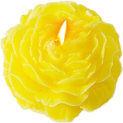  Lumanare Parfumata, Model Trandafir, Ardere 10h, 70 g, 7.5 x 3.5 cm, Parfum de Citrice, Galben (134147)