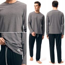 Henderson Férfi pizsama Henderson Pamut szett Laza szabás Stílus és kényelem XL (43455-90X)