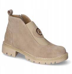  Bélelt bakancs Filipczyk F-116/VERA Bézs Homok Velúr Dekoráció 40 (F-116/VERA)