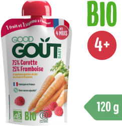 Good Gout BIO Sárgarépa málnával (120 g), exp. 14.02. 2026 - mamasbaby