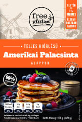  Free selection Free selection teljes kiőrlésű amerikai palacsinta alappor 3x50g 150 g