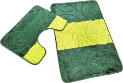 Troya Troya, zöld levél, 2 Részes Fürdőszobai Szőnyeg