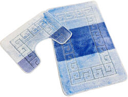 Troya Troya, Fürdőszobai szőnyeg, 2 részes, kék görög mintás