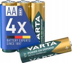 VARTA Aa Akkumulátor 2600mAh 4 db NiMH, használatra kész (5716)