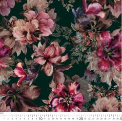  Barbie Szövet Marchiano Mintás Elasztán Virágos Üveg Zöld (0,5-CLA-2301186)