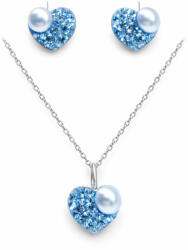 HÉRA GYÖNGYÖS SZÍV szett - 10 mm (aquamarine) (2026012207)