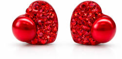 HÉRA GYÖNGYÖS SZÍV bedugós fülbevaló - 10 mm (light siam) (2026012211)