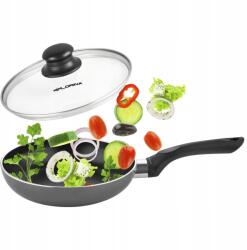 FLORINA Maja 18 Cm-es Hagyományos Serpenyő Méhsejt Mintázattal, Indukciós Fedő (PATELNIA MAJA 18CM +)