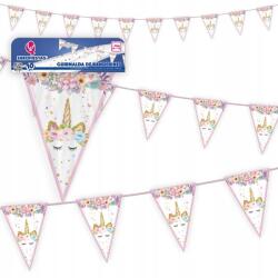  Háromszög alakú zászló unikornissal