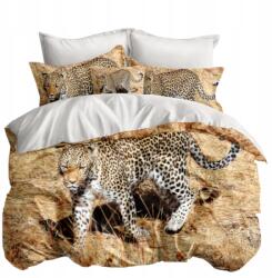 Cotton world 3D Ágyneműhuzat garnitúra 160x200 Leopárd Állatok Világos 3 részes (SMY-3026)