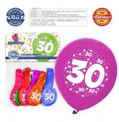  Színes Lufik 30-as számmal születésnapra