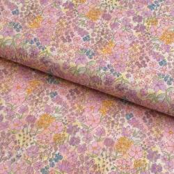  Pamutvászon VOILE Small hayppy flowers digital print