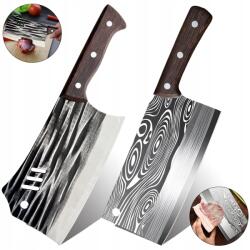  2 Db-os Késkészlet Éles Konyhai Főnök Kés Húshoz Halhoz (C5E-JGW-KG012)