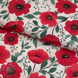  Pamutvászon Poppy offwhite digital print