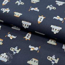  Pamutvászon Vehicles navy