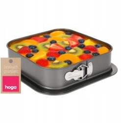 Hoga Sütőforma Tortaforma Csatlakozóval és Tányérral, Levehető 24 x 24 x 6 cm (HG211024)