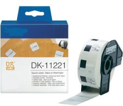  Utángyártott BROTHER DK11221 23mm x 23 mm fehér alapon fekete etikett IK - delfinbuvar