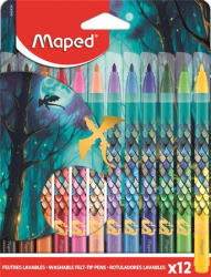 Maped Filctoll készlet, 2, 8 mm, kimosható, MAPED „Dragon sárkány, 12 különböző szín (845434) - iroszer24