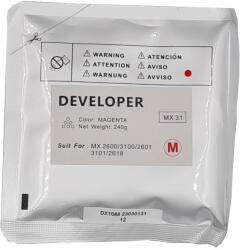 Utángyártott SHARP MX31GVSA DEVELOPER Magenta 240g. /FU/* - vegyesbolt