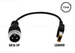  Töltő átalakító adapter GX16-3P-ről Lenovo csatlakozóra