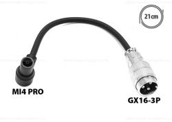  Töltő átalakító adapter GX16-rőól Mi4 Pro csatlakozóra