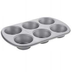 FLORINA Muffin Forma 6 Db Muffinhoz, Tapadásmentes Silver (5902719594113)