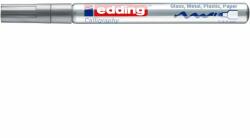 edding Marker cu vopsea Edding 753, varf caligrafic, 1-2.5 mm, uscare rapida, argintiu (ED753054)