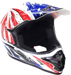 Roy Casca motocross atv, SAFEBET HF-115 Q183, culoare albastru rosu, marime XL (ROY28572) - mxenduro