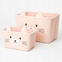 Kids Collection Játékkosár Poliészter Rózsaszín 30X20X17CM 33X23X18CM 10L 14L (HZ1993340 -pink)