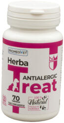 PROMEDIVET PROMEDIVET Herba-Treat Antialergic, supliment sistem imunitar & alergii câini, comprimate PROMEDIVET Herba-Treat Antialergic, XS-XL, supliment sistem imunitar & alergii câini și pisici, flacon, 70 com