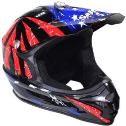 Roy Casca motocross atv, SAFEBET HF-115 Q183, culoare rosu albastru, marime XL (ROY12612)