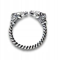 AB-Ag Ezüst Gyűrű Állítható Karikagyűrű Fenrir Farkas méret 18 Ezüst 925