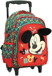 GIMSA Mickey egér Oh Boy gurulós ovis hátizsák, táska 30 cm (GIM34091072)