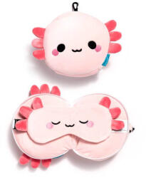 Puckator Axolotl utazópárna szemmaszkkal, Relaxeazzz, Maddie (PCT-CUSH403)
