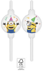 PROCOS Minyonok The Rise of Gru papír szívószál, 4 db-os szett FSC (PNN94097)