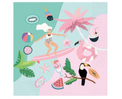  Nyár Surfing szalvéta 20 db-os 33x33 cm (MLG165579) - perfectbaby